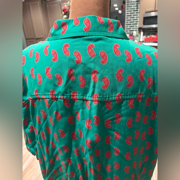 NWT MAISON ARTICLE BLOCK PAISLEY RAYON SHORT SLEEVE 2XL. Gorgeous shirt! - Picture 9 of 12